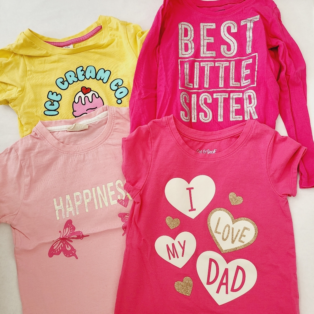 Bundle of 4 tees size 4T. Great used condition.